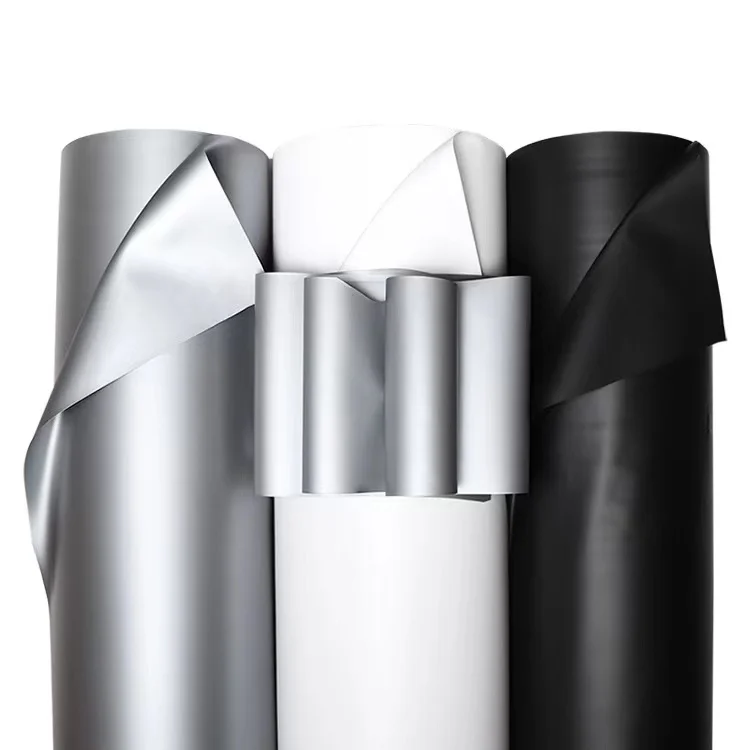 Opaque black white silver PEVA film can be used in ice packs and Bags inside