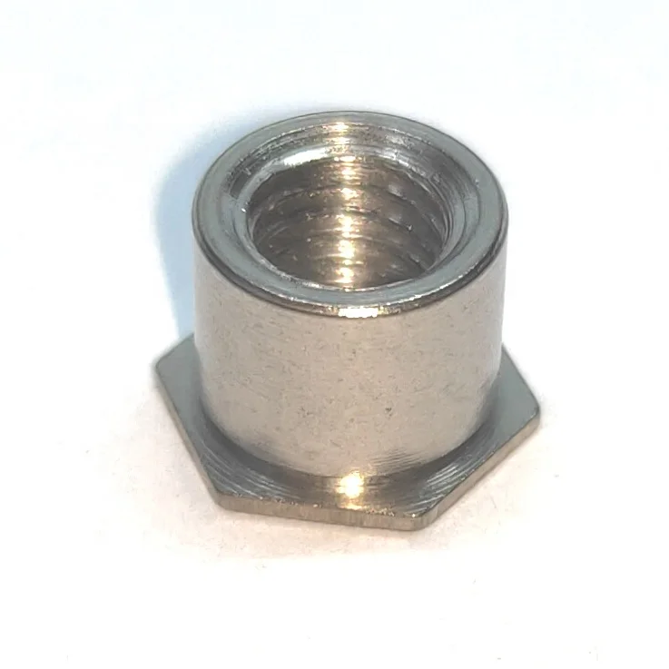 SOS-M4-16 SOS M4 Stainless Steel Hexagon Hex Head through Hole Self Clinching Standoff Nut metal sheet threaded nut
