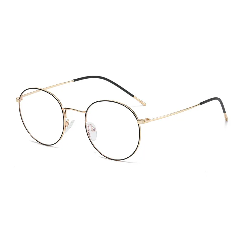 Sunway Eyewear Metal Anti blue Light Round Optical Frames Unisex Women Men Glasses Eyeglasses Frames