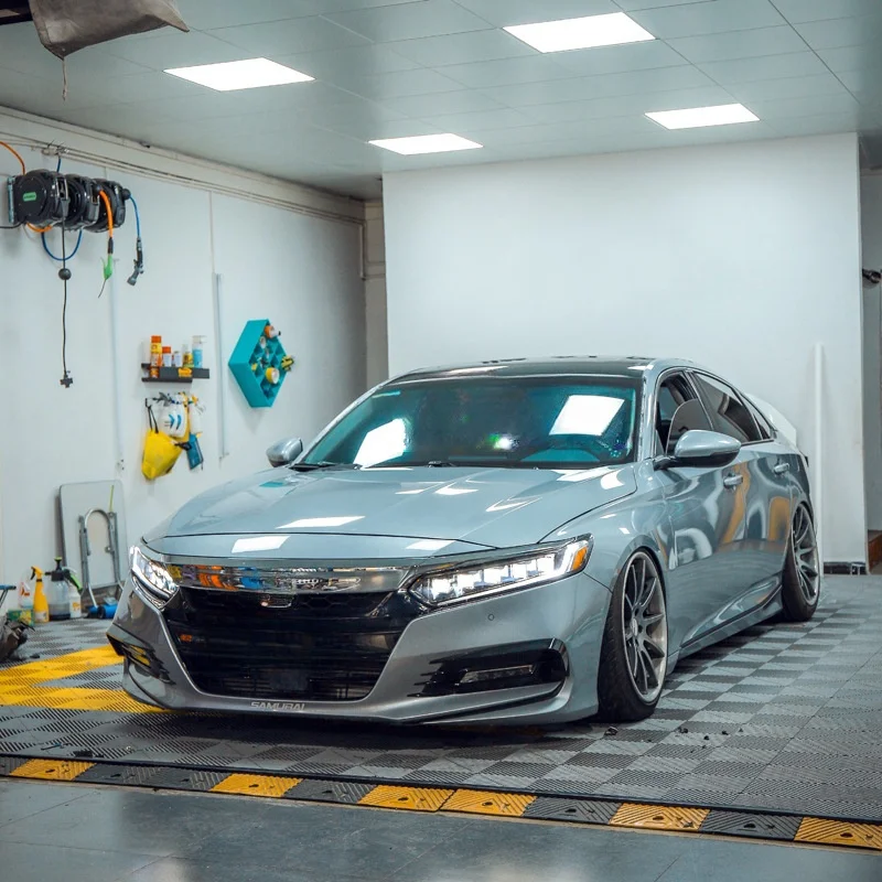 Headlight assembly modification with five lens LED daytime running light flow direction suitable for 18-22 Honda Accord