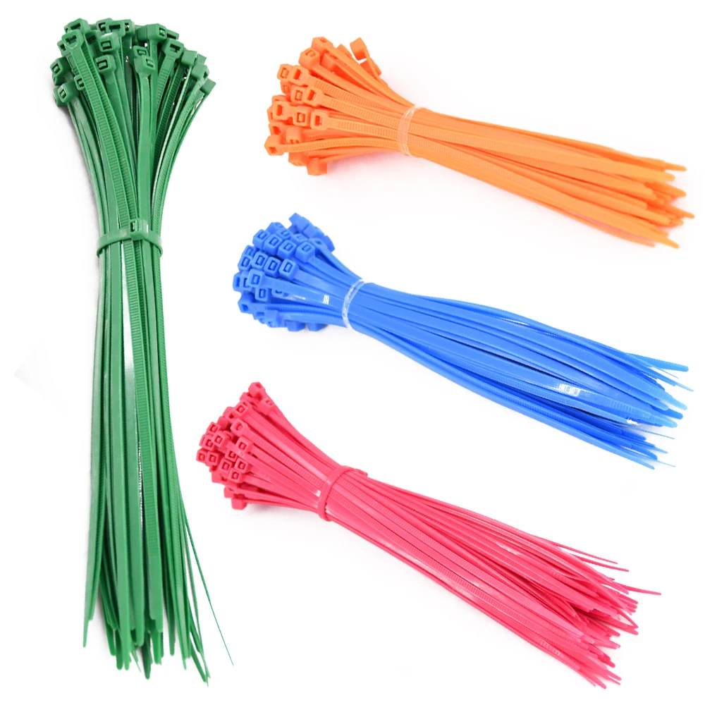 Customize multicolor Various styles plastic nylon cable ties markers cable inspection tags for wire label zip ties with tag