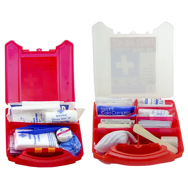 Бокс для аптечки первой помощи оптом, пластик, 147 штук, 25 человек, соответствует стандартам ANSI