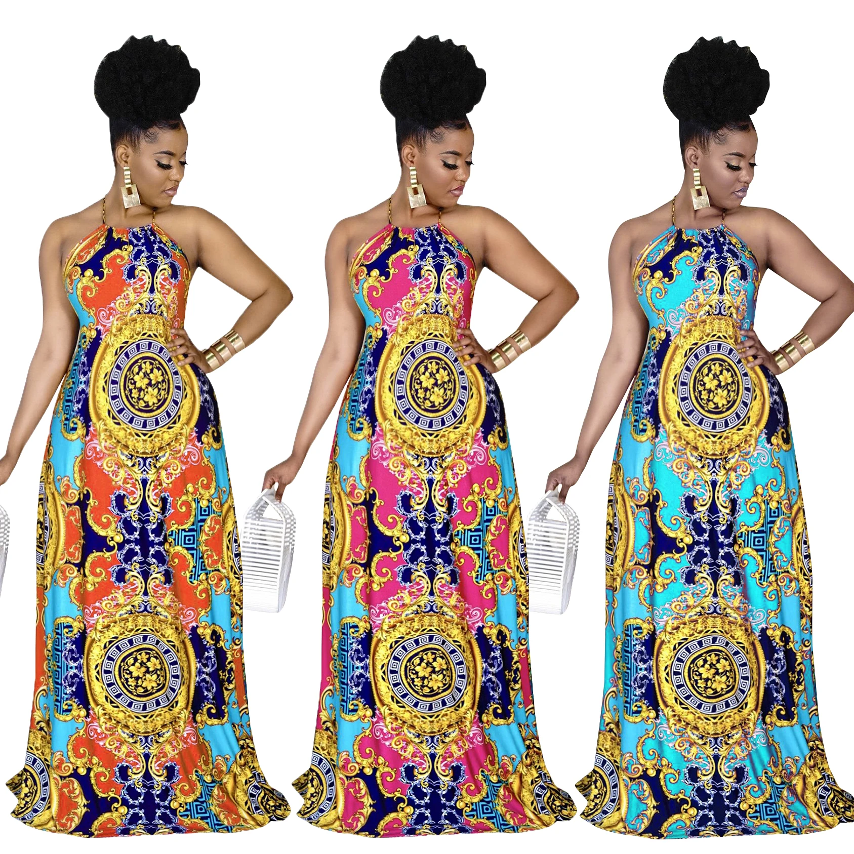 
 Модное камуфляжное женское модное летнее платье 2021 элегантное Африканское платье для вечеринки и свадьбы  