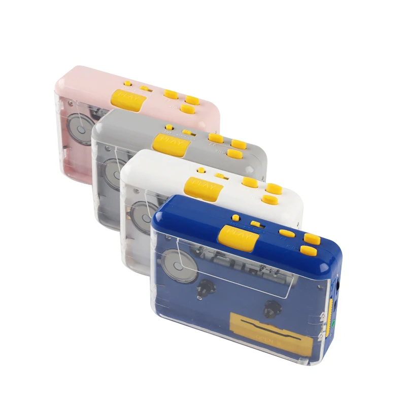 Best Selling Factory sale Clear Hype USB Tape Express Audio Cassette to MP3 Converter Auto Reverse Cassette Player