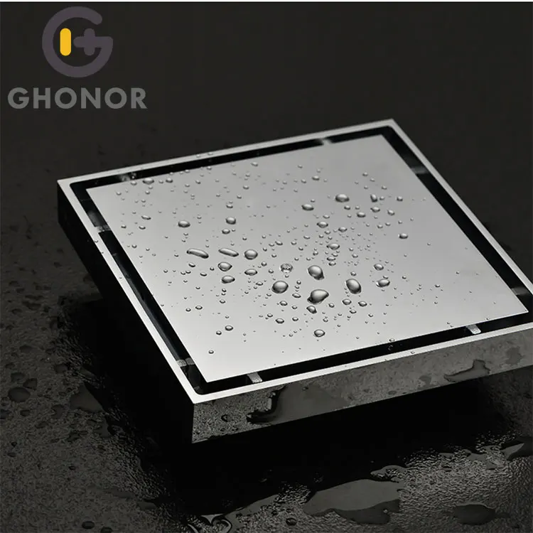 11*11cm Household Bathroom Drainage Invisible Anti-Odor Stainless Steel Hidden Shower Floor Drain