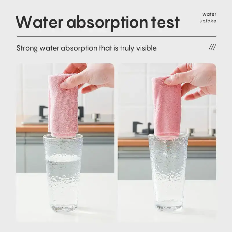 Microfiber Eco Roll Shaped Tear Cloth Absorbent Non Stick Oil Dish Towel Microfiber Kitchen Disposable Cleaning Cloth