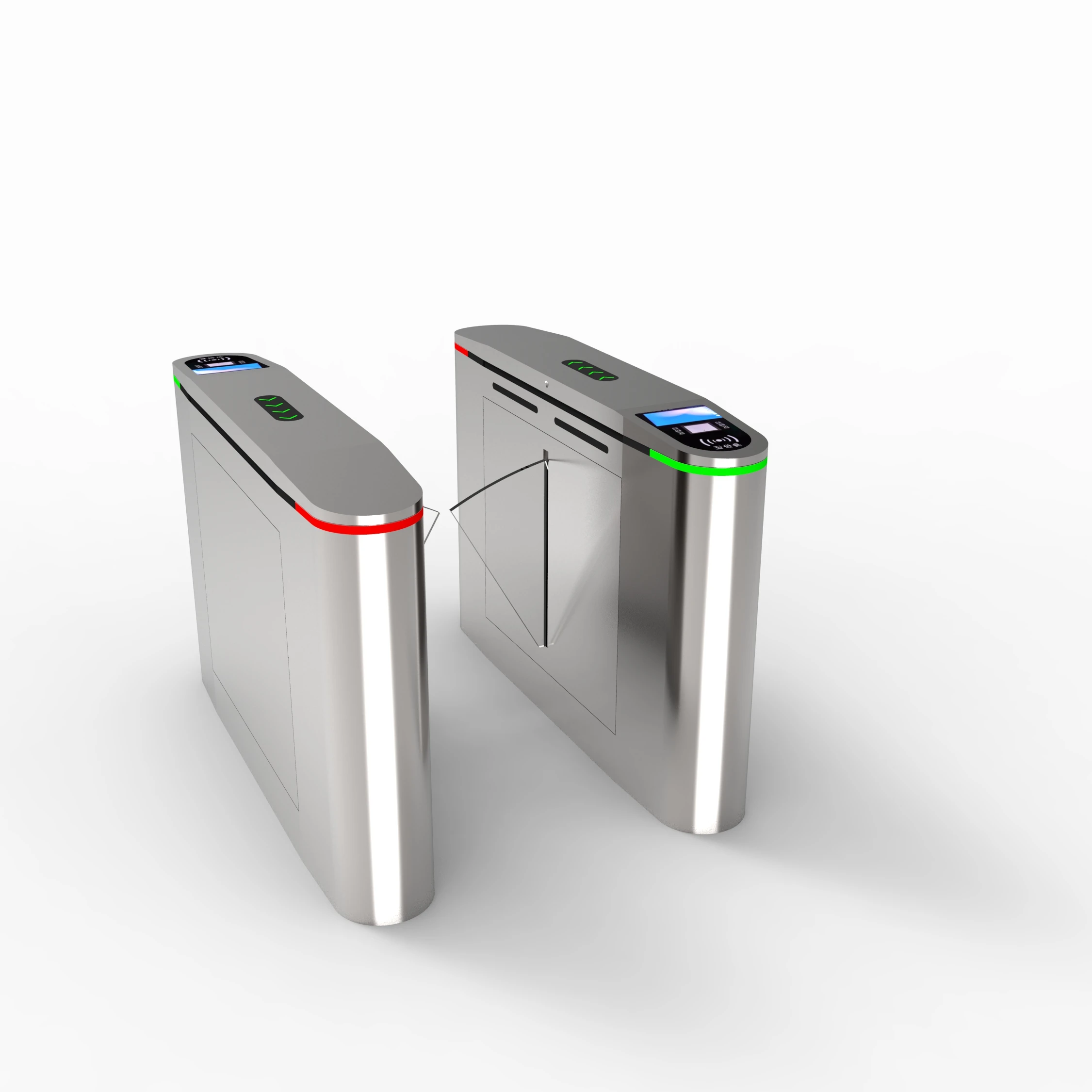 Stainless steel accept OEM/ODM esd access control system flap turnstile