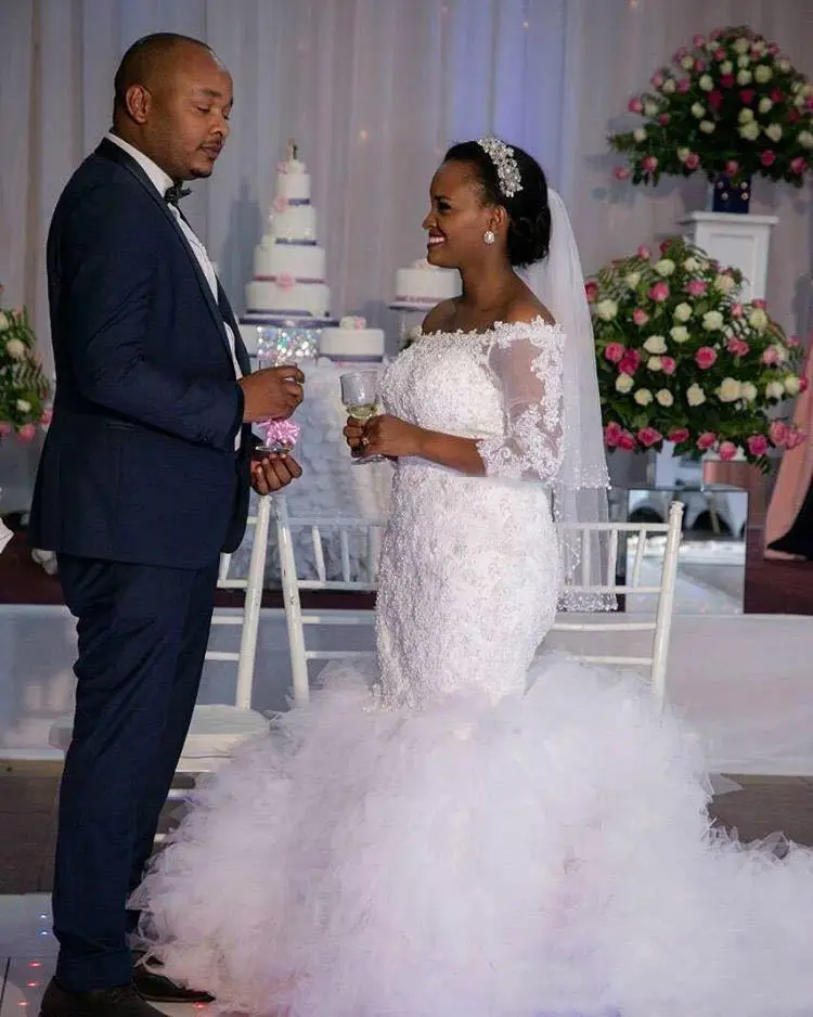 Nanchang Auyan 2023 Wedding dress Long train 2023 Africa cross-border plus size ceremony mermaid wedding dress