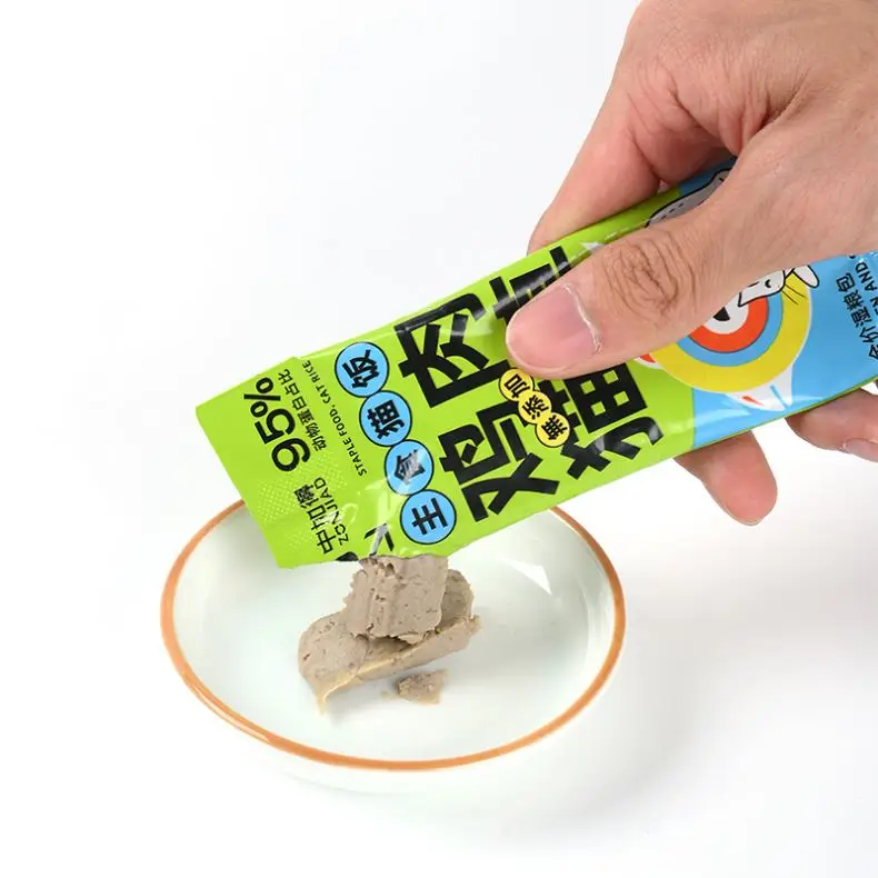 chicken beef rabbit duck lamb tuna salmon soft meat balls cat wet food pouch bag cat food