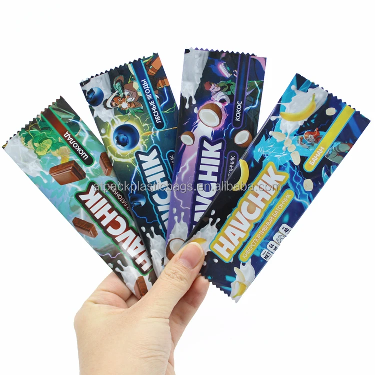 Упаковка для сладостей пищевого класса, обертка для конфет с индивидуальным принтом, термоуплотнительная обертка для конфет, Упаковочная балка