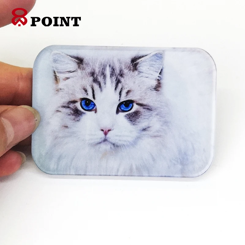Different shapes sublimation Acrylic magnet Clear fridge magnetic sticker blank Refrigerator sticker