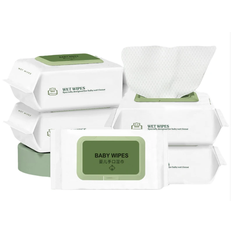 Wholesale Custom Private Label Baby Wipes Organic Eco Friendly Bamboo Flushable Baby Cleaning Wipes