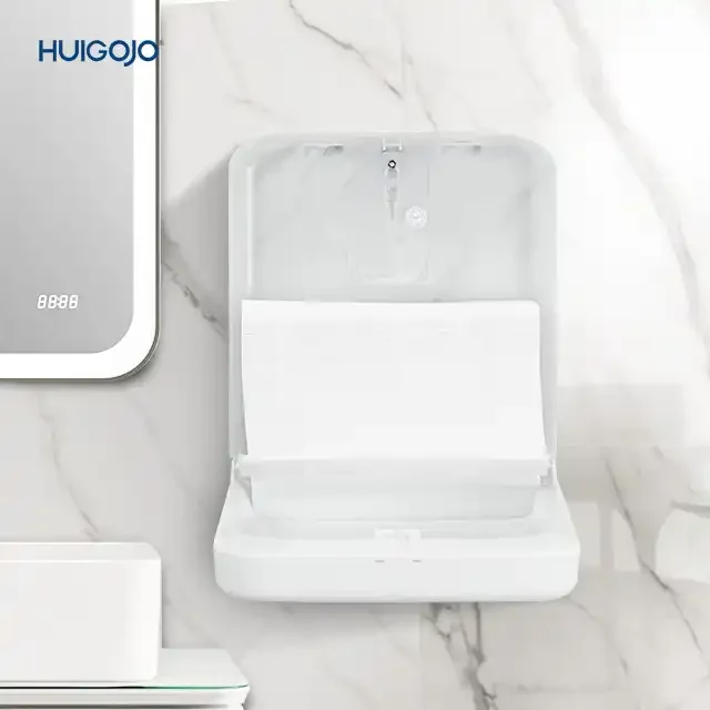 Wall Mounted Big Capacity Z N Fold Paper Towel Dispenser Modern Compact Design