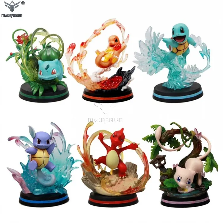 Custom Made Transparent Cartoon Dragon 3D plastic figure Customized Gradient Color 3D PVC Figurine Making Collectible 3D Figure