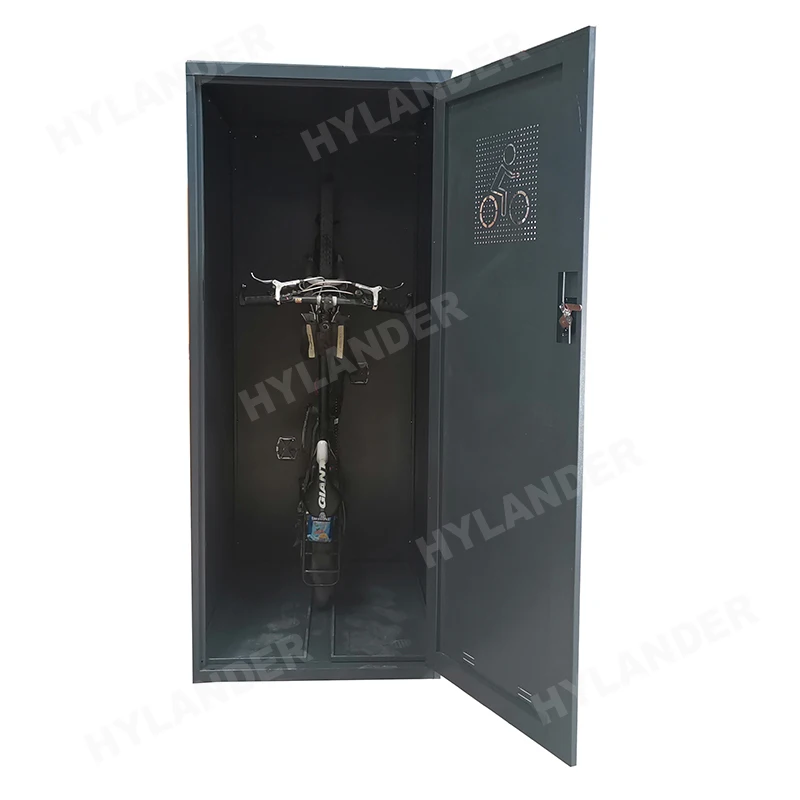 Bike cabinet bicycle safe outdoor customized vertical bike storage locker