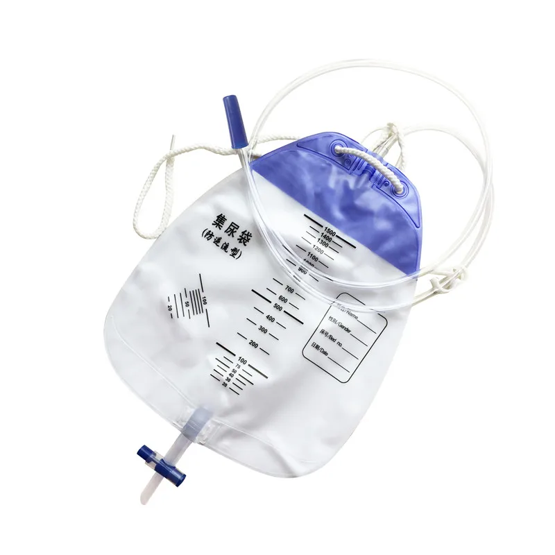 Urinary Drain Drainage  Bag  Urine Collection Bag with Anti-Reflux Chamber Medical Drain Bags Drainage Tub1500 mL