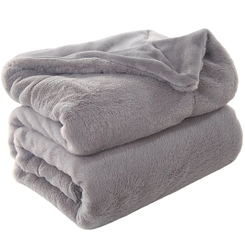 Двухслойное флисовое покрывало для кровати, цветное толстое стеганое покрывало на заказ, полярное теплое одеяло из шерпы