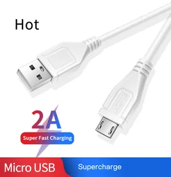 High Quality 2A USB Charging Cable Factory Micro USB Electric Charger Cable For Mobile Phone