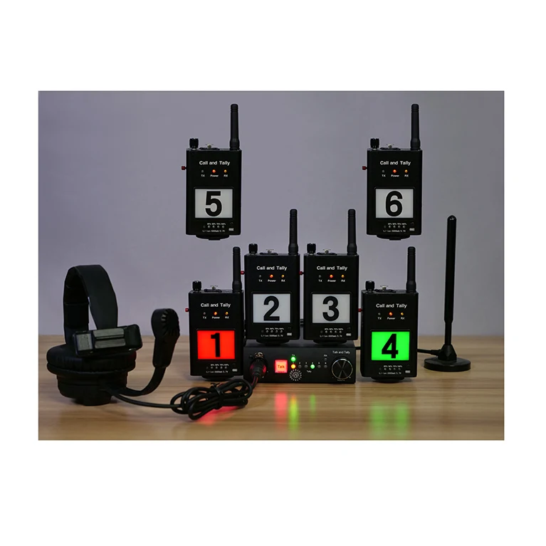 Good Price Professional 2000m Accurate Duplex 6 Channels 1 M/E Production Studio 4K Intercom Wireless Tally