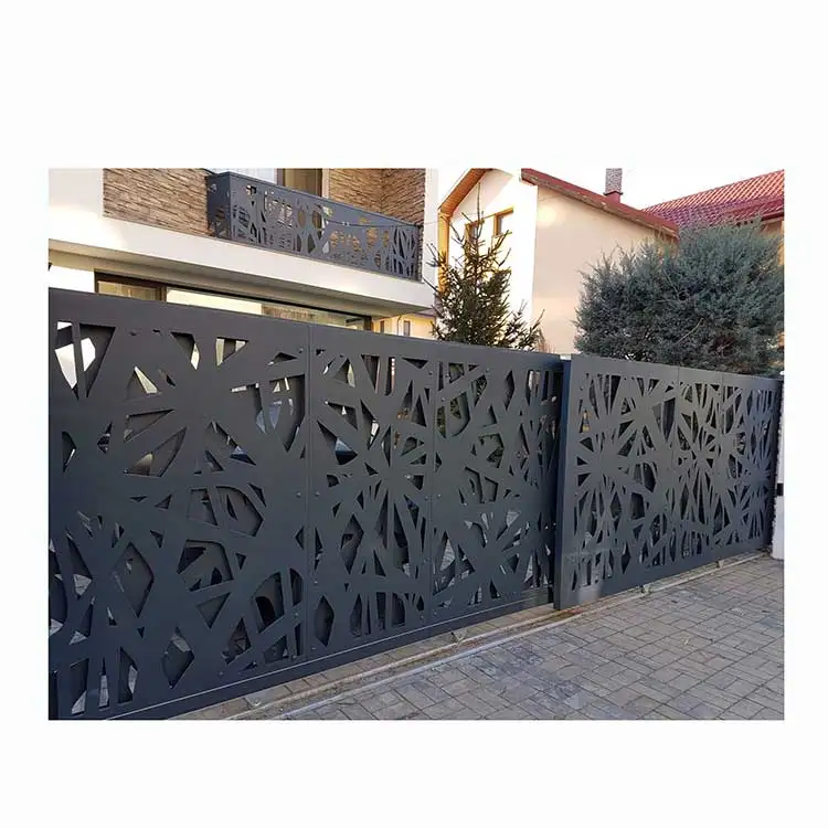 Custom Aluminum Fence Laser Cutting Decorative Metal Aluminum Panel Outdoor Garden Fence