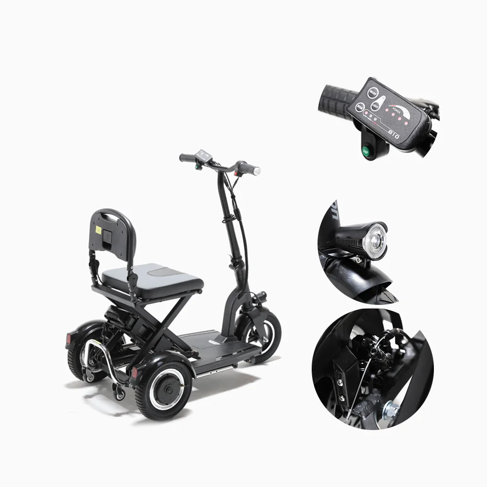 Newest Large Size Heavy Duty Foldable 3 Wheel Electric Mobility Scooter for Old Man