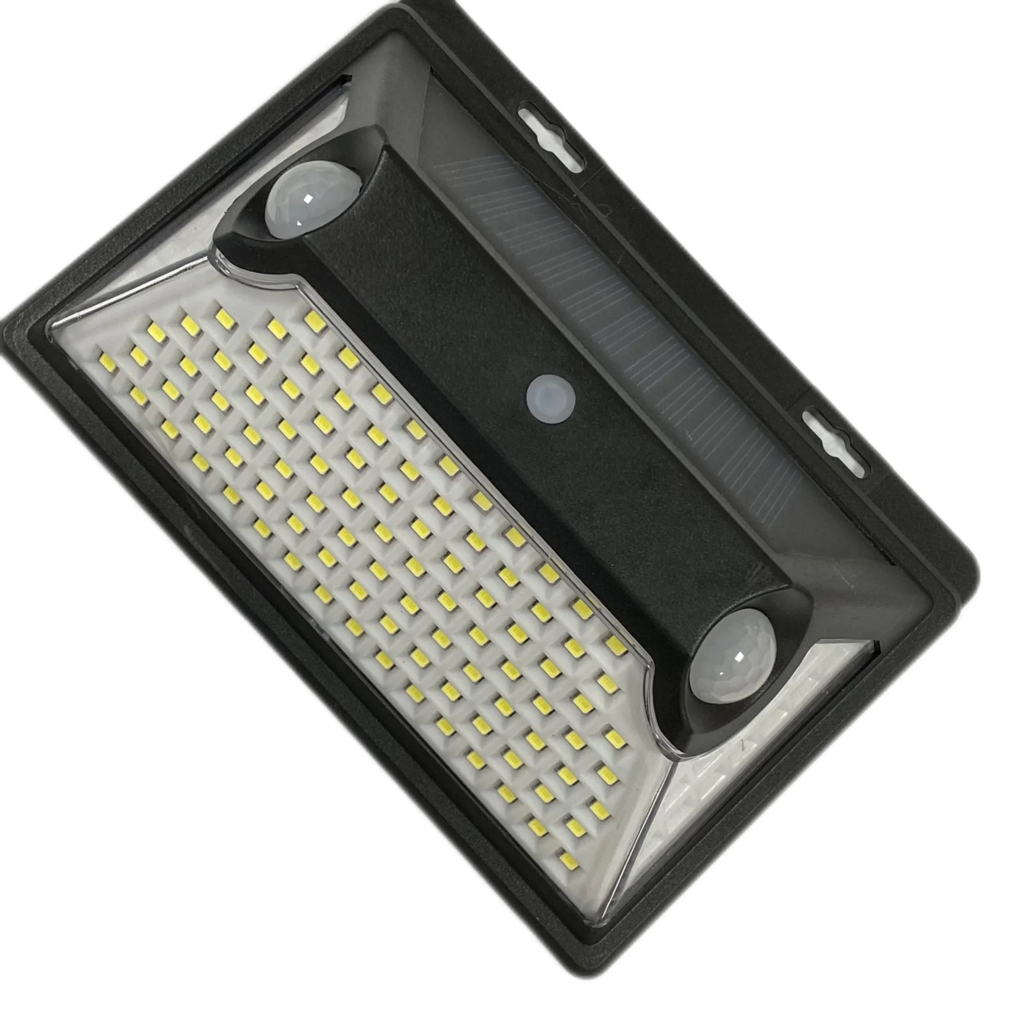 solar radar pir motion sensor 118 led wall light warm white outdoor emergency warm waterproof  human body induction