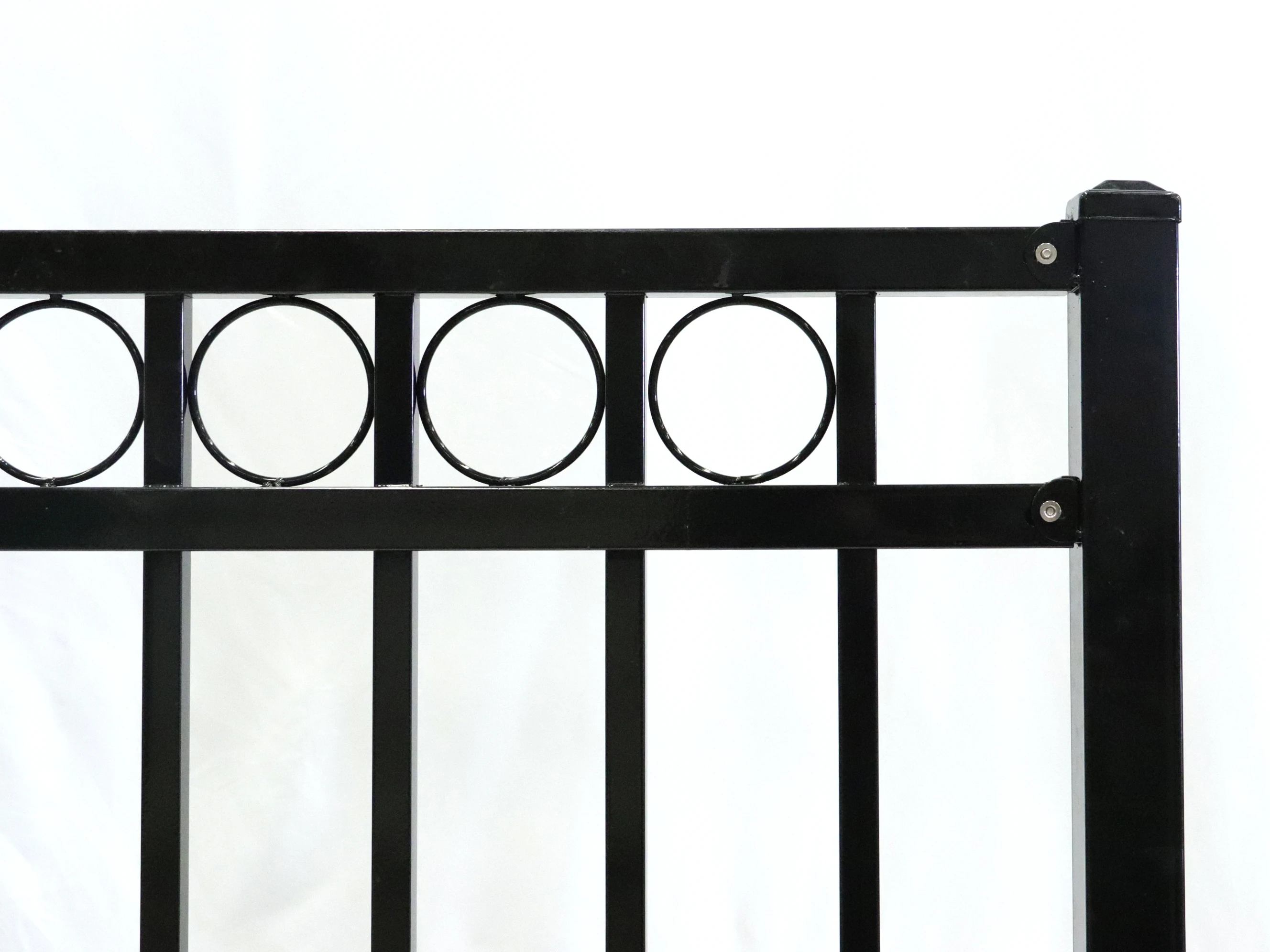 fancy aluminum fence Easily assembled custom 6 ft 3 rail flat top aluminum fence panels