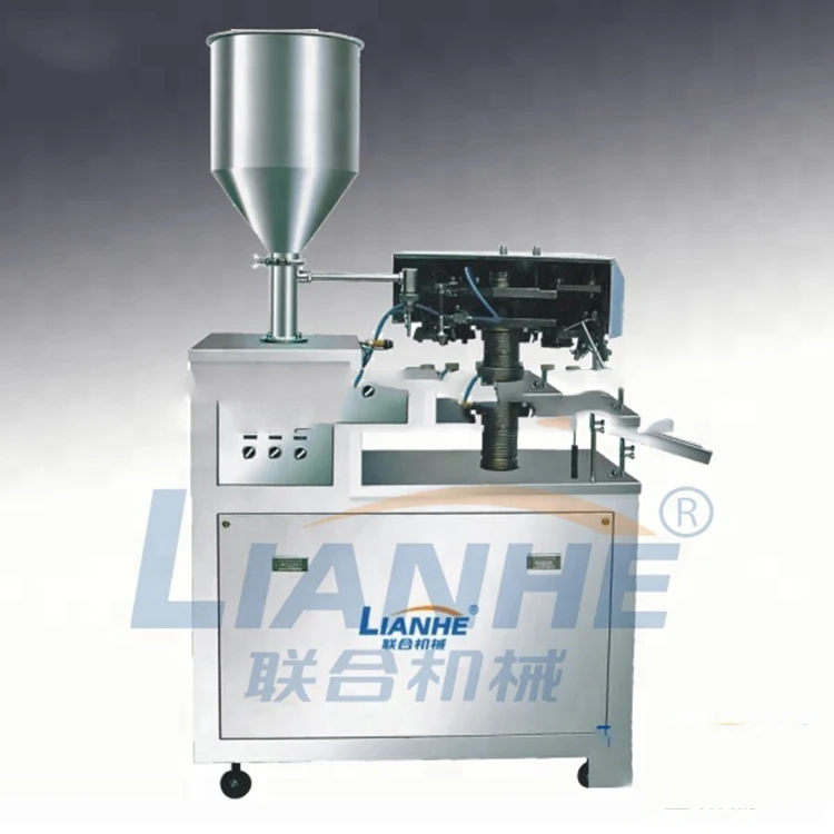 Полуавтоматическая алюминиевая трубка заполнения запайки, зубная паста заполнения и запайки машины
