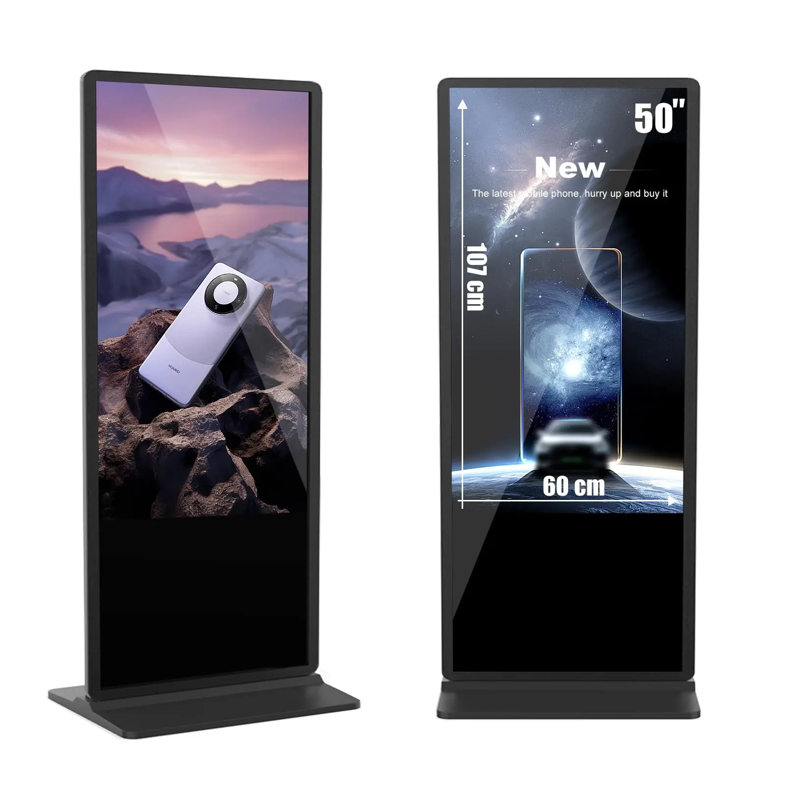 50 Inch Digital Signage Kiosk Non-touchscreen 1GB+8GB Android Lcd Digital Signage Commercial Interactive Advertising Display