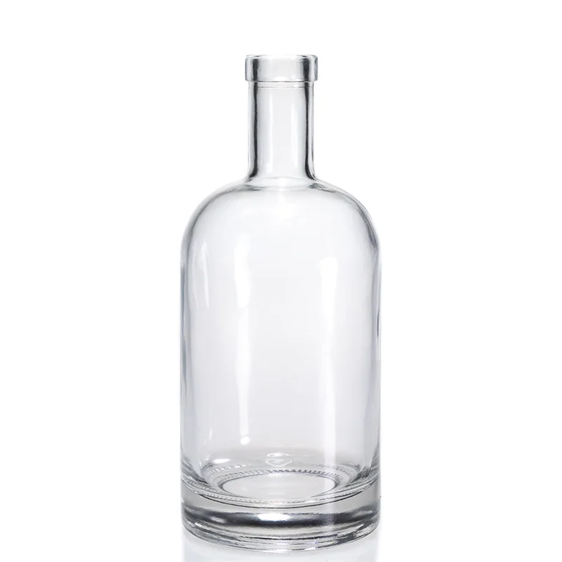 Wholesale 50ml 100ml 200ml Transparent Mini Spirit Liquor Glass Bottle