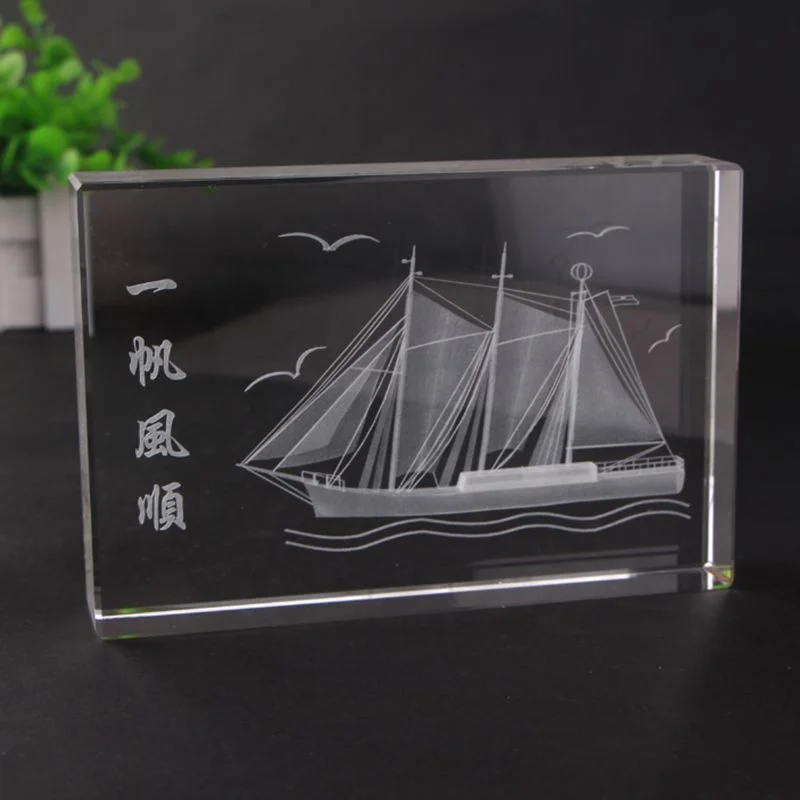 Guangzhou Cheap Wholesale K9 Crystal Glass Cube Custom 3d Laser Engraving Paperweight