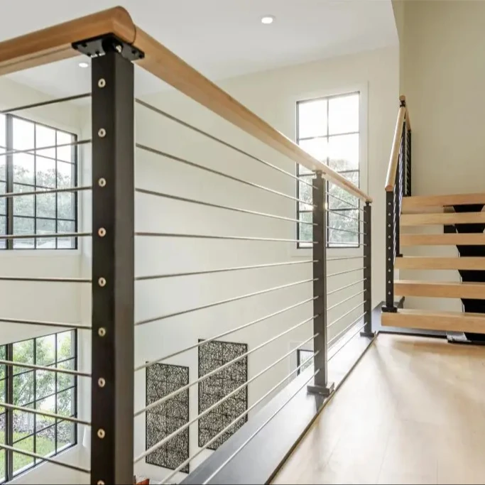 Balustrade Handrail System Stainless Steel 304 /316 Cable Stair Railing