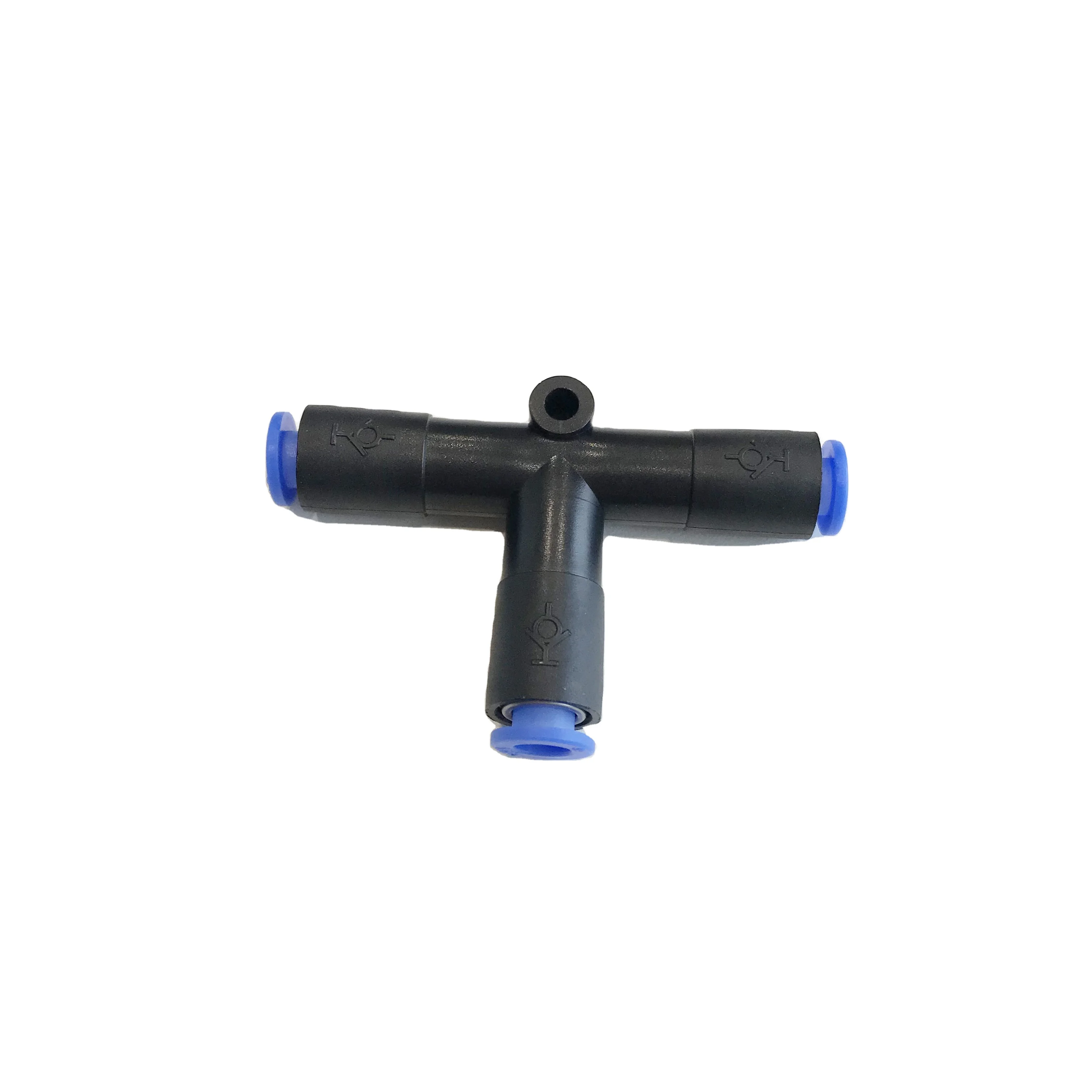 CKT Union Tee Pneumatic Self-sealing Air Pipe Fitting Pneumatic Cylinder Hose Fittings