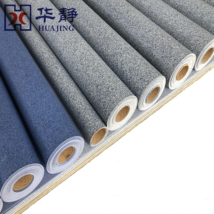 Easily Installed Vinil Floor Roll fireproof pvc floor covering vinyl floor tiles