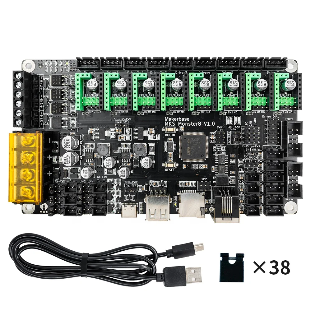 Плата управления MKS Monster8 V1.0 32 бит 8 осей запчасти для 3D-принтера