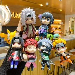 New arrivals Japanese Anime keychain resin crafts Sasuke Itachi Kakashi tsunade Narut metal Keychains action figure for kids