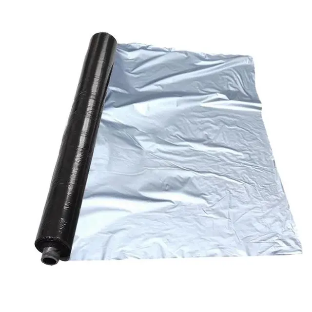 Agriculture black silver mulch/plastic mulch film/PE silver black mulch film
