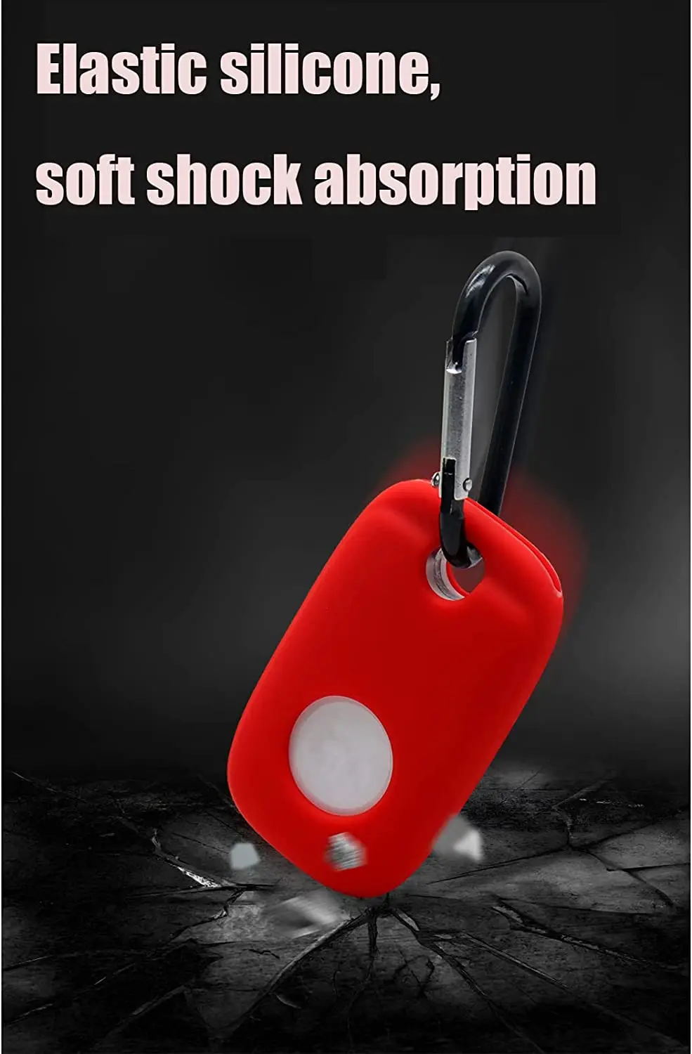 Protection Silicone Case with Keychain for Tile Pro 2022 Tracker, Anti-Scratch Soft Protective Sleeve Skin Case Cover