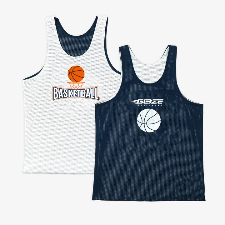 New Custom Reversible Basketball Jersey Team Reverse Singlet Mesh Sport Uniform Sublimation 2023 New design basketball jersey