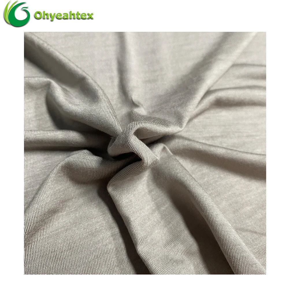 Lightweight Plain Dyed Knitted 100% Viscose Rayon Fabric For