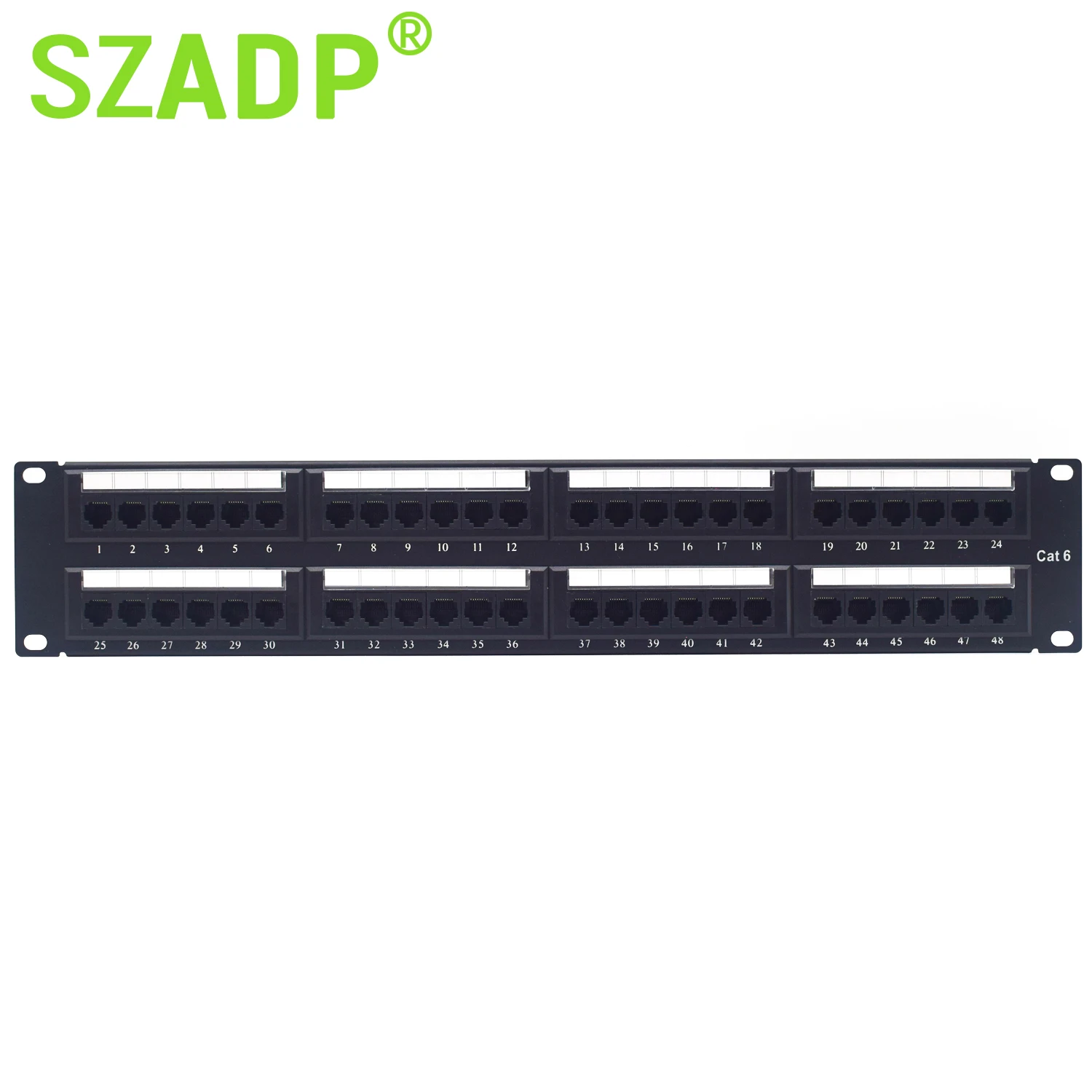 Cat 5 Патч-панель со вставками Cat6 48 портов Rj45 24 порта Utp скользящая Sc дуплекс 25 50 порт Rj11 телефонная