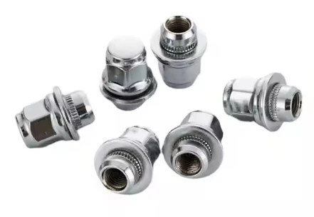 Wholesale M14*1.5 Steel Galvanized Wheel Nut OEM 90942-01103 Lug Nut for Toyota Land Cruiser Hub Zinc Plated Car Nut for Mining