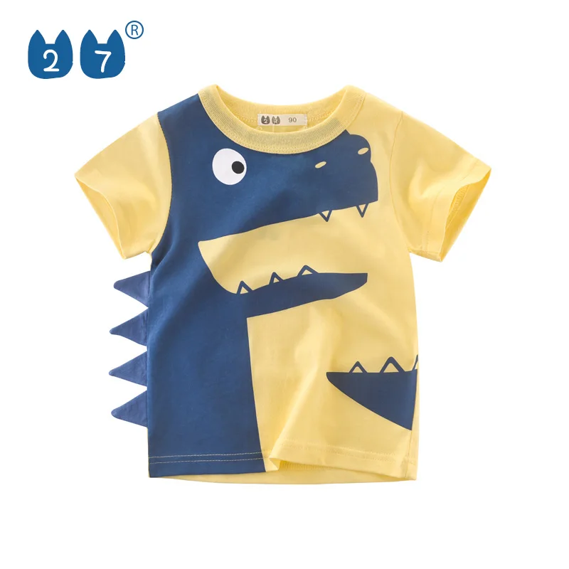 Kids Cute Design Dinosaur T Shirt Children Clothes For 2 To 10 Years Old Boy