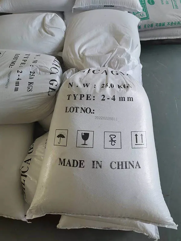Industrial Grade Food Grade Super Dry Blue/Orange/White Silica Gel 25KG/bag