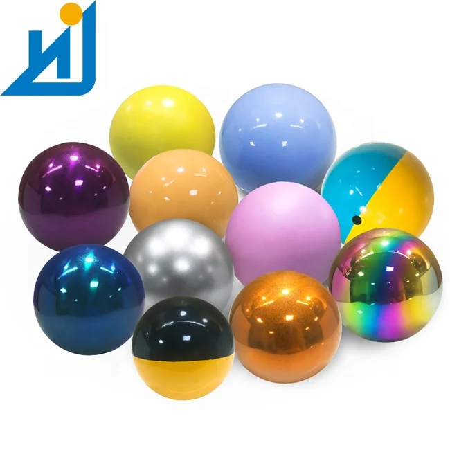 Custom Made Colors 100mm Polished Metal Garden Red Blue Rainbow Stainless Steel Ball Hollow Sphere Large Sphere For Sale  SS201