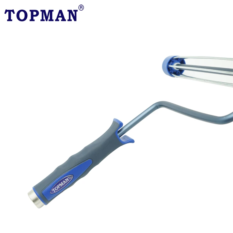 9 inch Heavy Duty 6 Wire Cage Aluminium Light Weight Bearing System, 2 Color Soft Handle paint roller frame