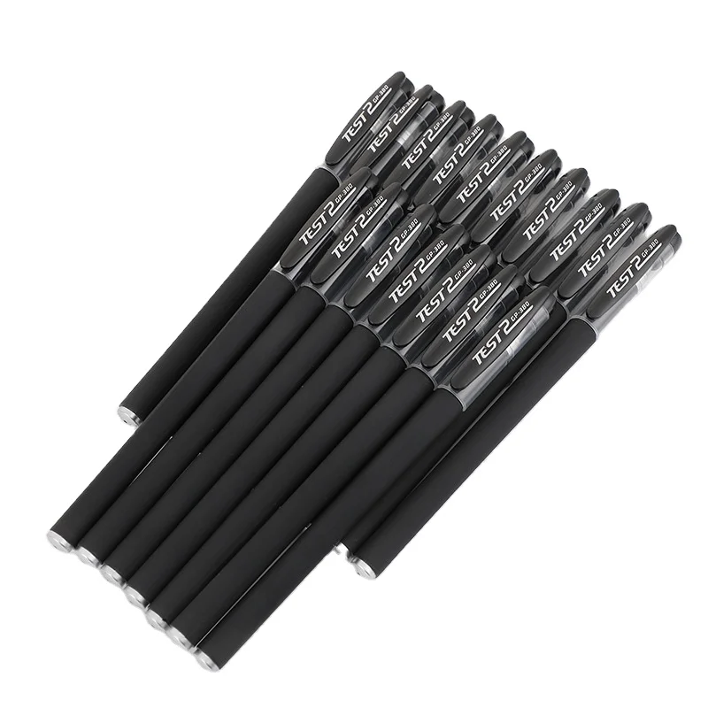 2023 Wholesale Custom Creative Gel Ink Gel Business Signature Pen Office Student Promotional Matte Black Pen With Logo