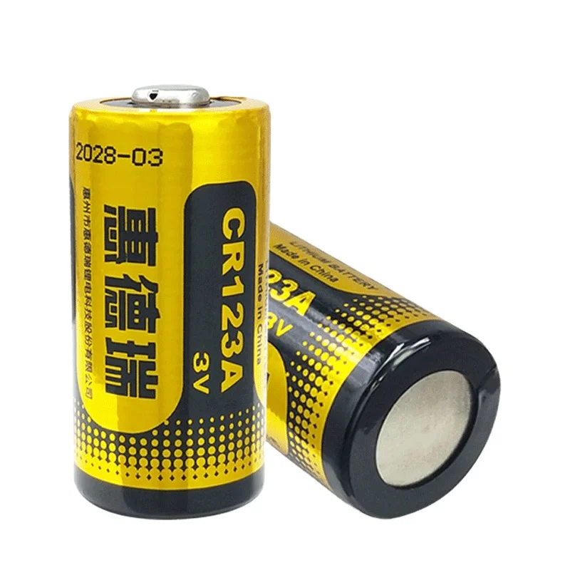 Customized CR123A/CR17345 3V 1400mAh Non rechargeable Lithium battery For Smart water meter
