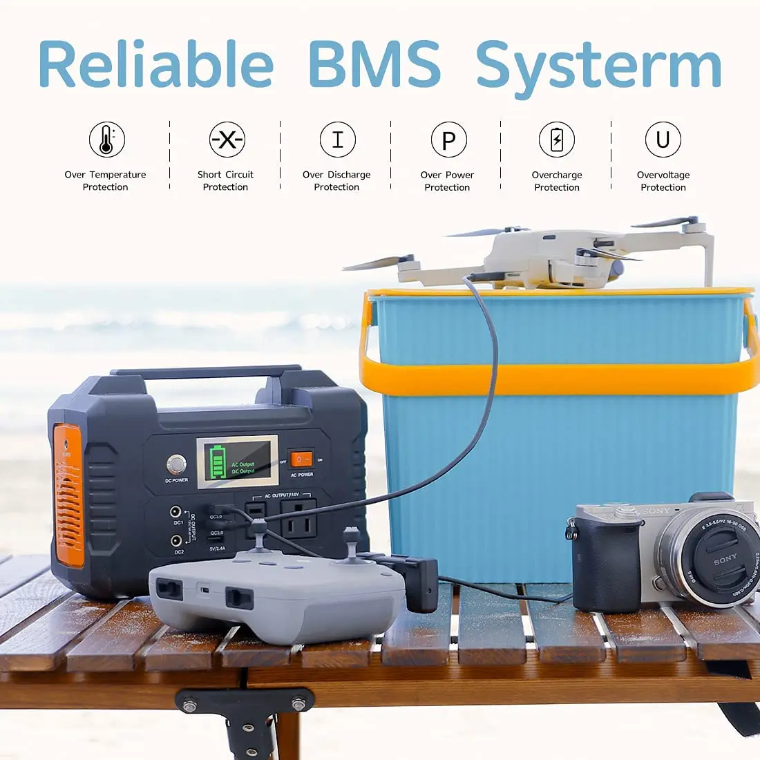 Lifepo4 Portable 100V-240V Charger Powerbank Supply Inverter Power Bank Station Electric Mini Portable Solar Generator