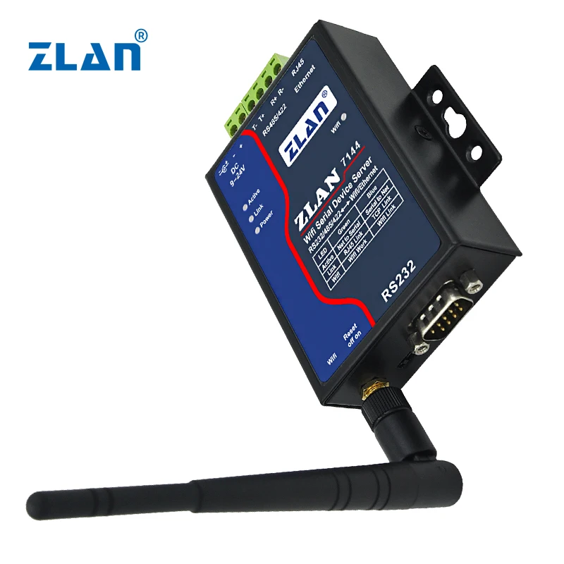 ZLAN7144 high speed serial port RS232 RS485 RS422 to Wifi converter